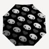 1pc Skull and Heart Pattern Design Umbrella with Plastic Handle, Suitable for All Seasons Outdoor PT421