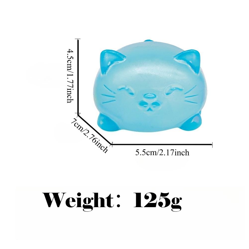 Gummy Cat Squishy Toys Slow Rise Stress Relief Ball Sensory Fidget Toys for Adult Kids Anti-Anxiety Sensory Toys for Autism ADHD
