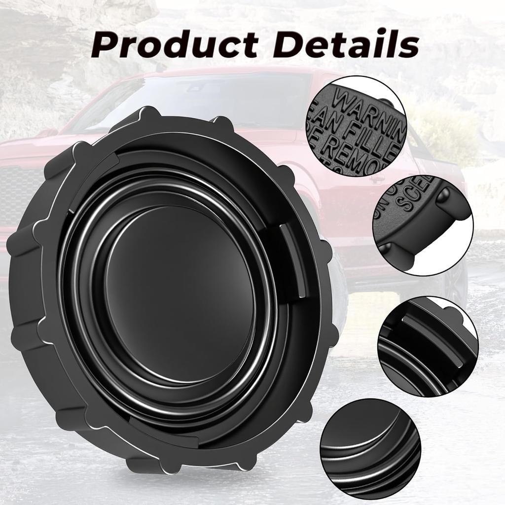 BRFC19 Filler Cap Replacement Compatible with Cars & Trucks - Twist-On Design - Black
