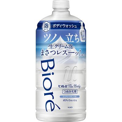Biore U THE BODY FOAM TYPE PURE SABON SCENT REFILL 780ml Personal Medium Price Range Body Soap Wet Your Skin, Apply 1 To 2 Pumps of Foam To Your H
