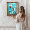 DIY Perch Pearl Art Painting for Home Wall Decor Pearl Gem Paintings Picture Arts Craft  for Adults/Beginners Gift Idea Home Decor Without Frame