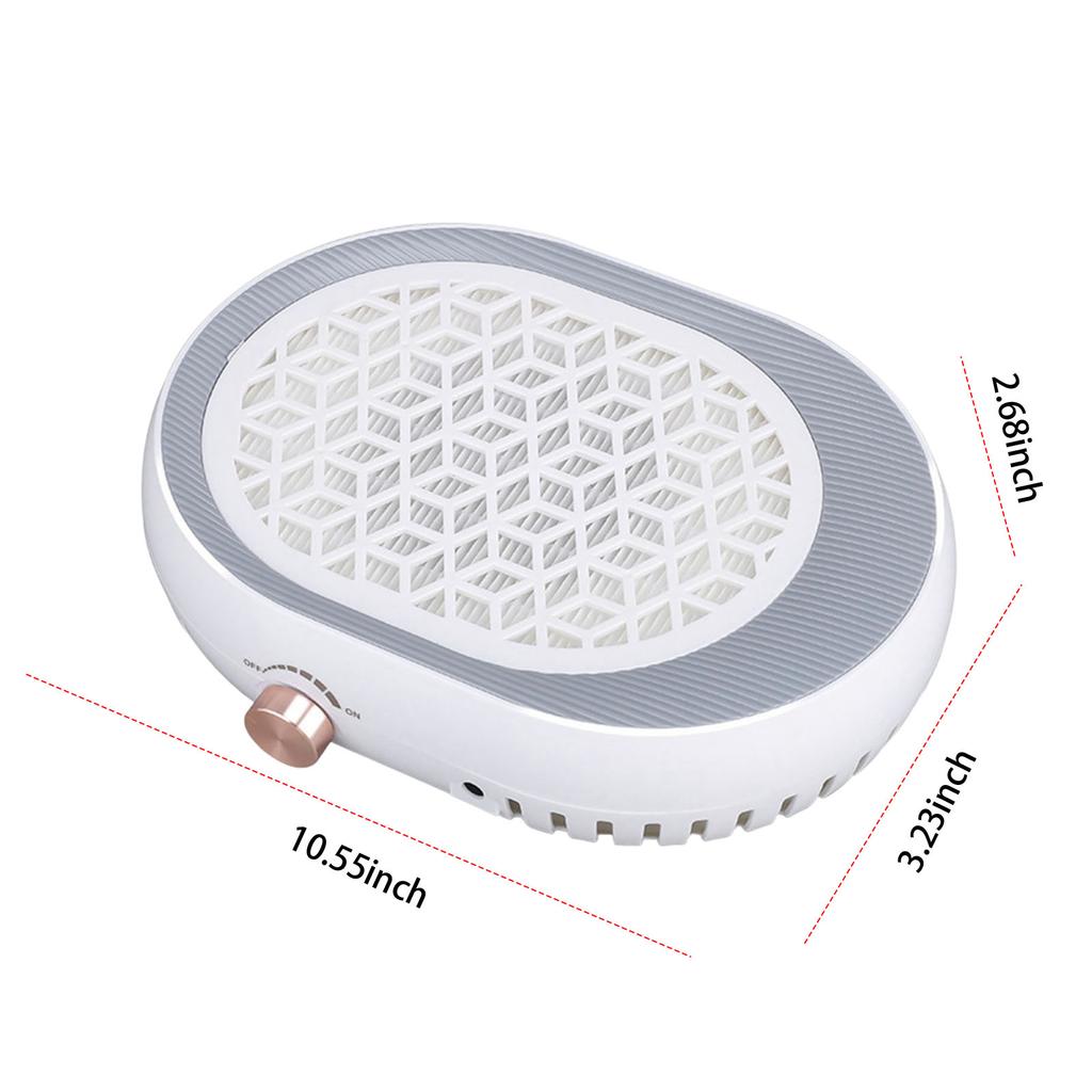 High-Power Nail Dust Collector With Filter Gel Nail Polishing Clean Machine Reusable For Manicure And Pedicure