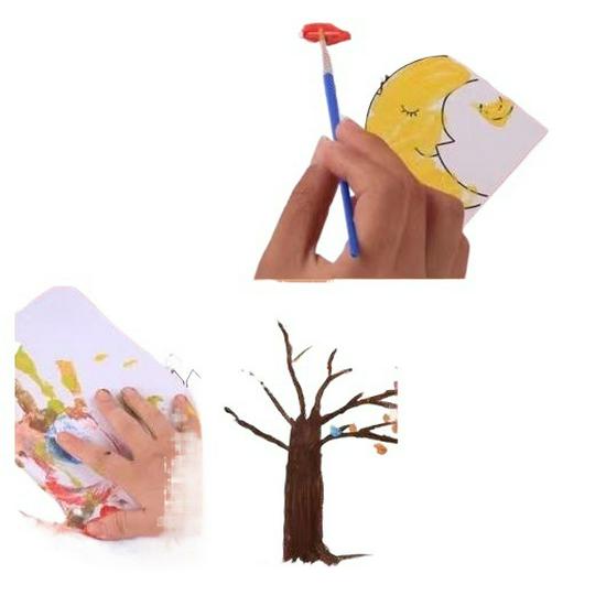 Acrylic Gouache Paint Set for Kids - Plaster Doll Art Supplies with Bear Graffiti Design