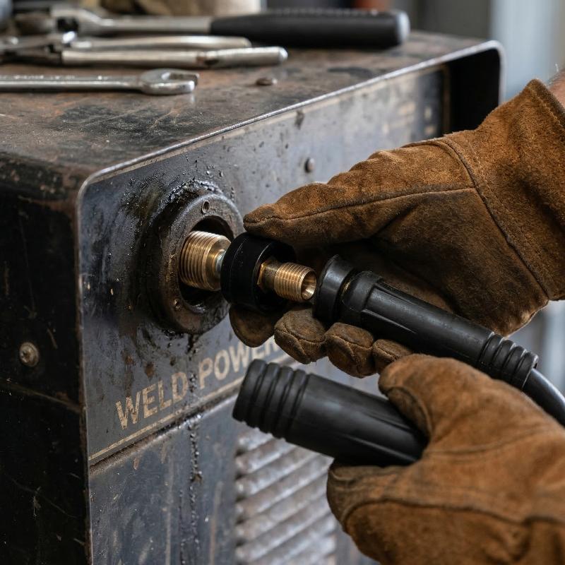 Welding Machine DKJ10-25 Cable Connector Copper Wire Quick Assembly for Professional Welder Equipment Garage Use