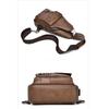 Men's Chest Bag USB Design Messenger Backpack Retro Fabric Shoulder Messenger Bag Sports Small Bag