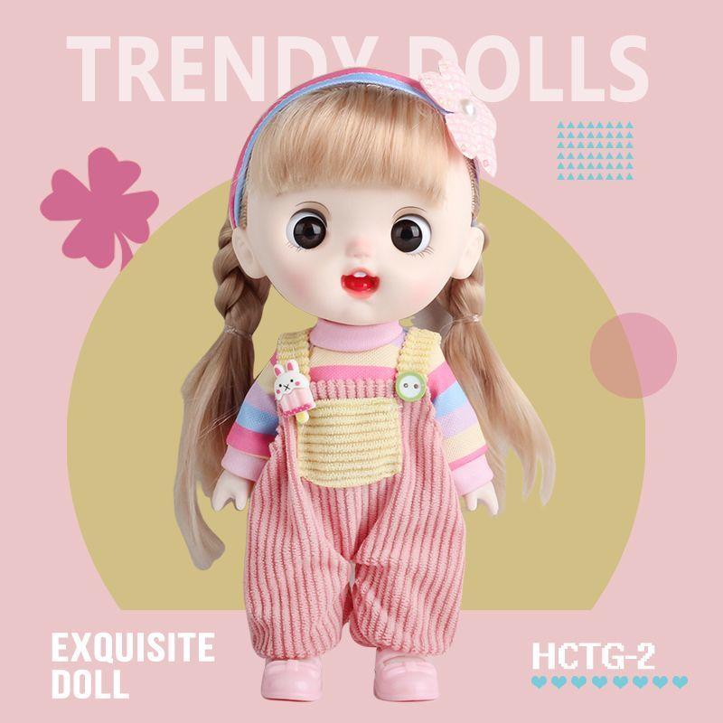 8-inch Doll with Changeable Clothes, Exquisite and Cute Doll, Princess Girl Birthday Gift, Pretend Play Toy