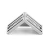 5pcs Aluminum Alloy L Shape Corner Bracket Right Angle Brace Fastener 58x58mm