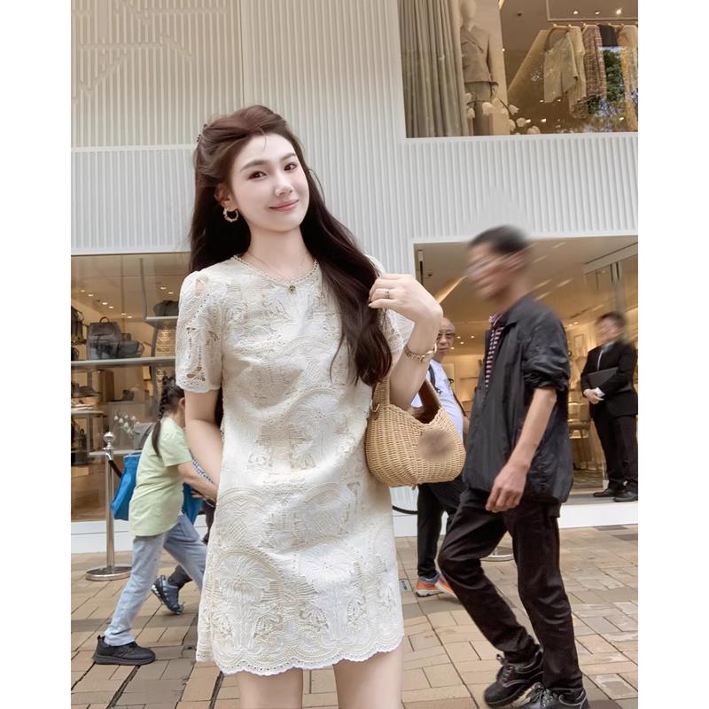 

Fish Rabbit s Lace Hollow-out Mini Dress M