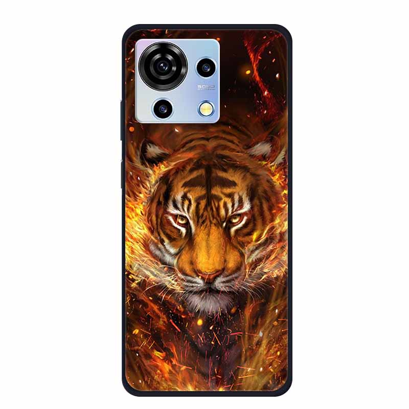 For ZTE V50 Vita Phone Case TPU Soft Back Cover Cartoon Luxury Silicone Phone Cases for ZTE Blade V40 V 40 50 Vita Animal Funda