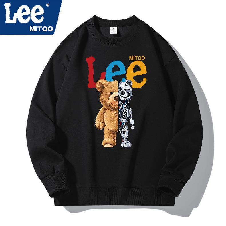 Lee & Mitoo Co-Branded Unisex Light Luxury Fleece-Lined Casual Sweatshirt, Autumn/Winter 2025 Collection