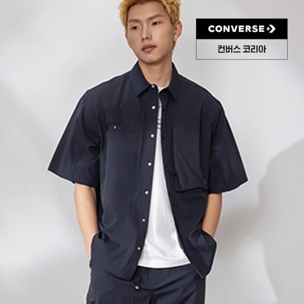 Converse Cool Fill Utility Woven Shirt Total Eclipse Mcj756 Ghm 90