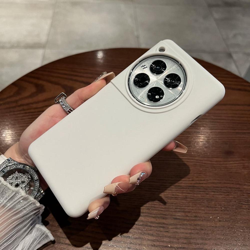 For OnePlus 12 5G Case Skin-Friendly Liquid Silicone+PC Phone Cover