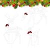 Christmas Reindeer Outdoor Decor Holiday Backyard Decorations Holiday Garden Decoration For Homeowners Party Planners