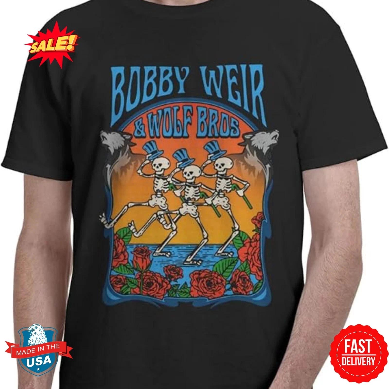 NEW Bob Weir 1947-2026 Heavy Cotton Black S-5XL T Shirt For Fans US178 2XL
