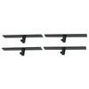 4 Pack Multifunctional Kitchen Storage Rack Securely Stores Mixer Attachments and Scrapers Plastic Texture for Kitchen