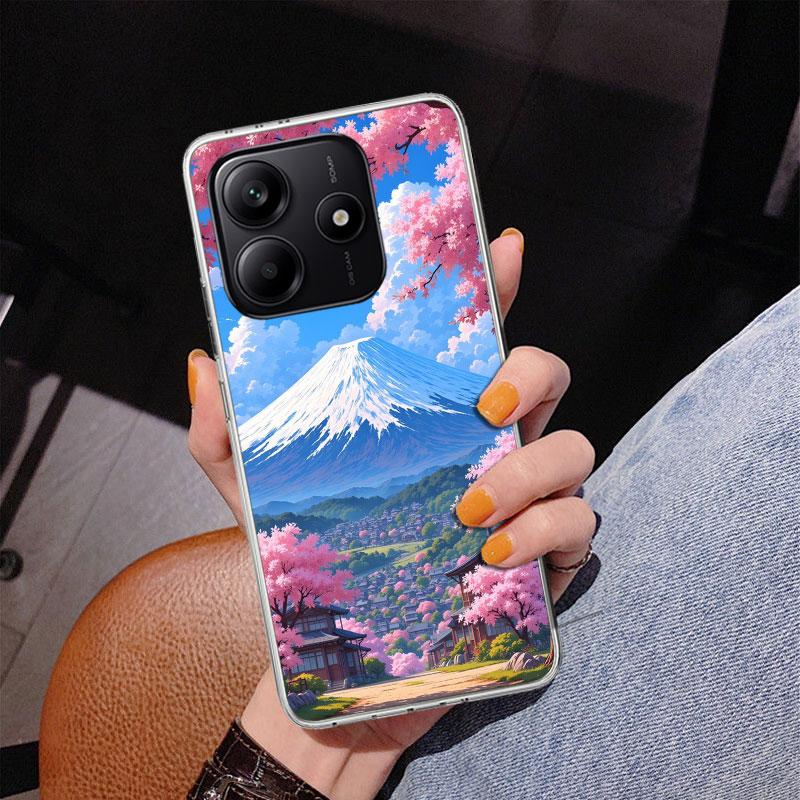 Japanese Cherry Mount Fuji Phnoe Case for Phnoe Case for Xiaomi Redmi Note 15 14 14S 13 Pro Plus 12 12S 11S 11E 10S 10 11T 5G Un