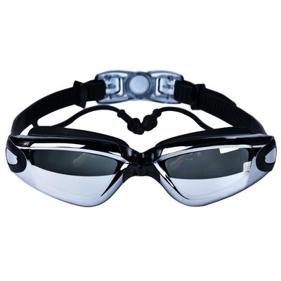 Ochelari de înot profesionali anti-aburire pentru adulți cu dopuri de urechi, ochelari de înot cu gel de silicon galvanizat