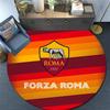 Associazione Sportiva Roma, Tappeto Rotondo, Tappeto per Soggiorno Camera da Letto Divano Sala Giochi Decorazione, Tappetino Antiscivolo