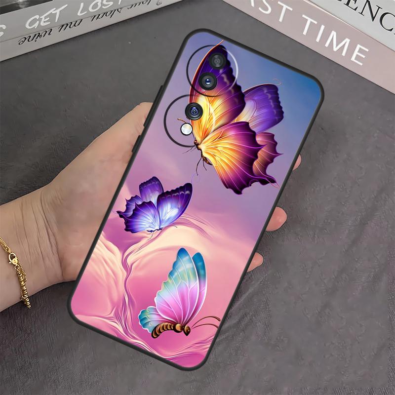 Luxury Butterfly Case For Honor X8a X9a X6a X7a X7 X8 X9 X9b X8b Honor 10 50 70 90 Lite Magic 5 6 Pro Cover