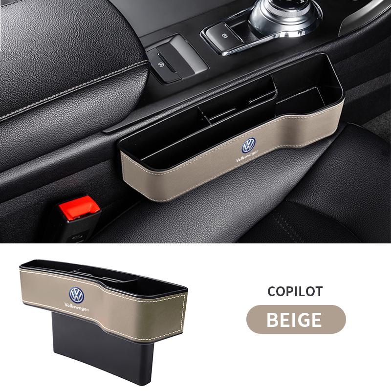 Car Seat Crevice Storage Box Seat Gap Slit Pocket Catcher Organizer For Volkswagen Golf GTI MK1 MK2 MK3 MK4 MK5 MK6 MK7 MK8