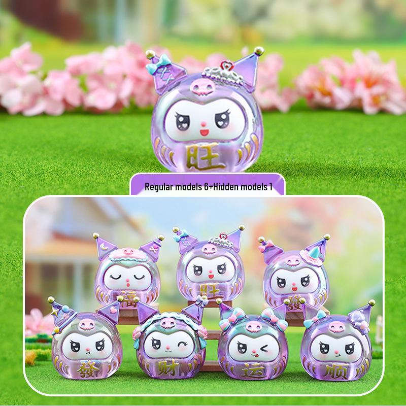 Qingqiu Nine-Tailed Fox Blind Box Figurine - Trendy New Year Gift & Desktop Decoration