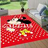1 stuks Mickey Vloerkleed, Antislip Vloermat, Cartoonfiguur Ontwerp, Zacht Fluweel, Kamerdecoratie, Wasbaar Binnentapijt