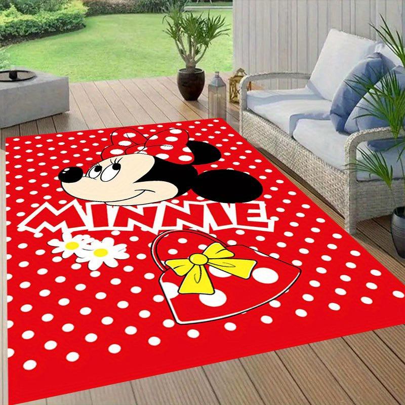 1 stuks Mickey Vloerkleed, Antislip Vloermat, Cartoonfiguur Ontwerp, Zacht Fluweel, Kamerdecoratie, Wasbaar Binnentapijt