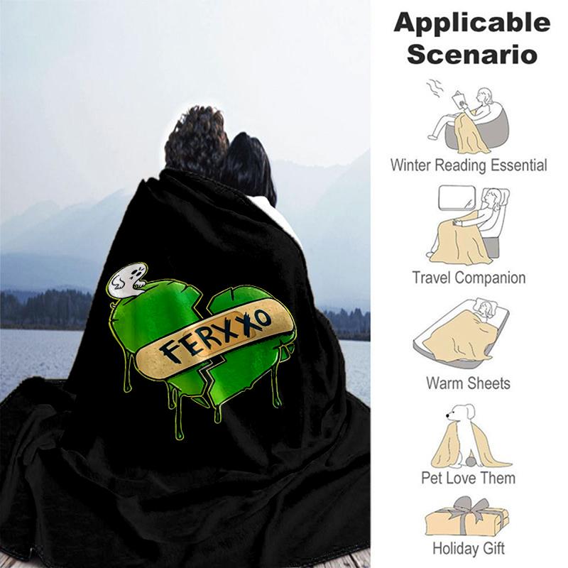 1pc Blanket Feid6 Print Design, Lightweight Blanket for Sofa, Bed- Soft &Warm, Gift for All Seasons Like Christmas, Halloween