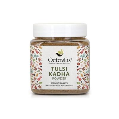 Octavius Tulsi Kadha Tozu - 150 gr | Geleneksel Hint Dekoksiyonu | Ayush Kwath Kadha Tozu Öksürük ve Soğuk Algınını Hafifletmeye Yardımcı Olur| Tulsi Kadha Karışımı