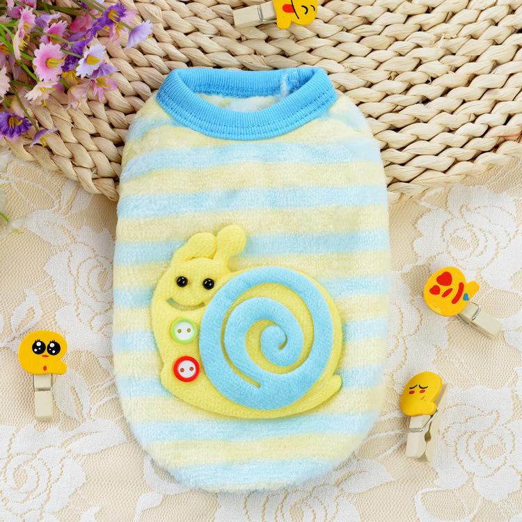 Fleece Pet Vest Small Puppy Cats Clothing Warm Lightweight Wear Cartoon Dog Clothes Chest Size Adjustable Comfort Fit