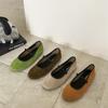 2025 Autumn New French Retro Small Fragrant Mary Jane Shoes Women's Flat Ballet Shoes Cowhide Single Shoes