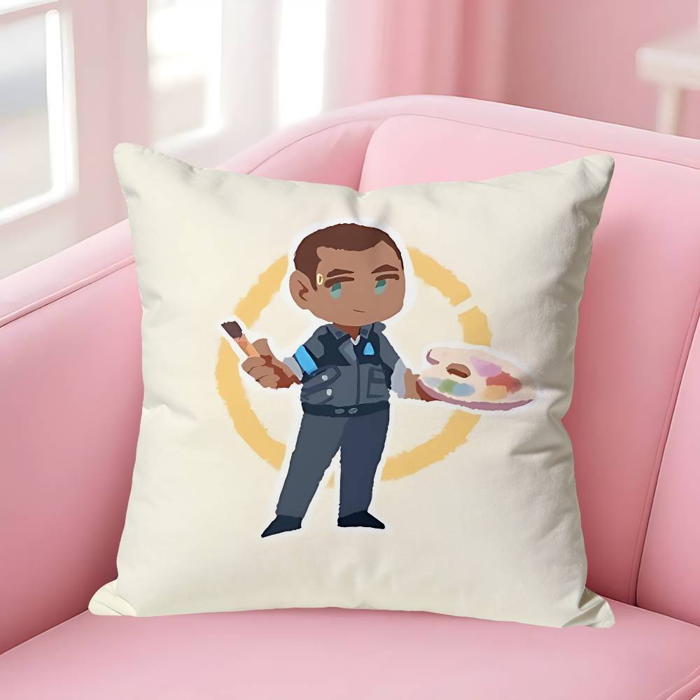 

Игра DDetroit Become Human Аниме Знаменитость Товар Универсальный Печатная Наволочка Диван Автомобиль Офис Комната Декор Защита 30x30cm