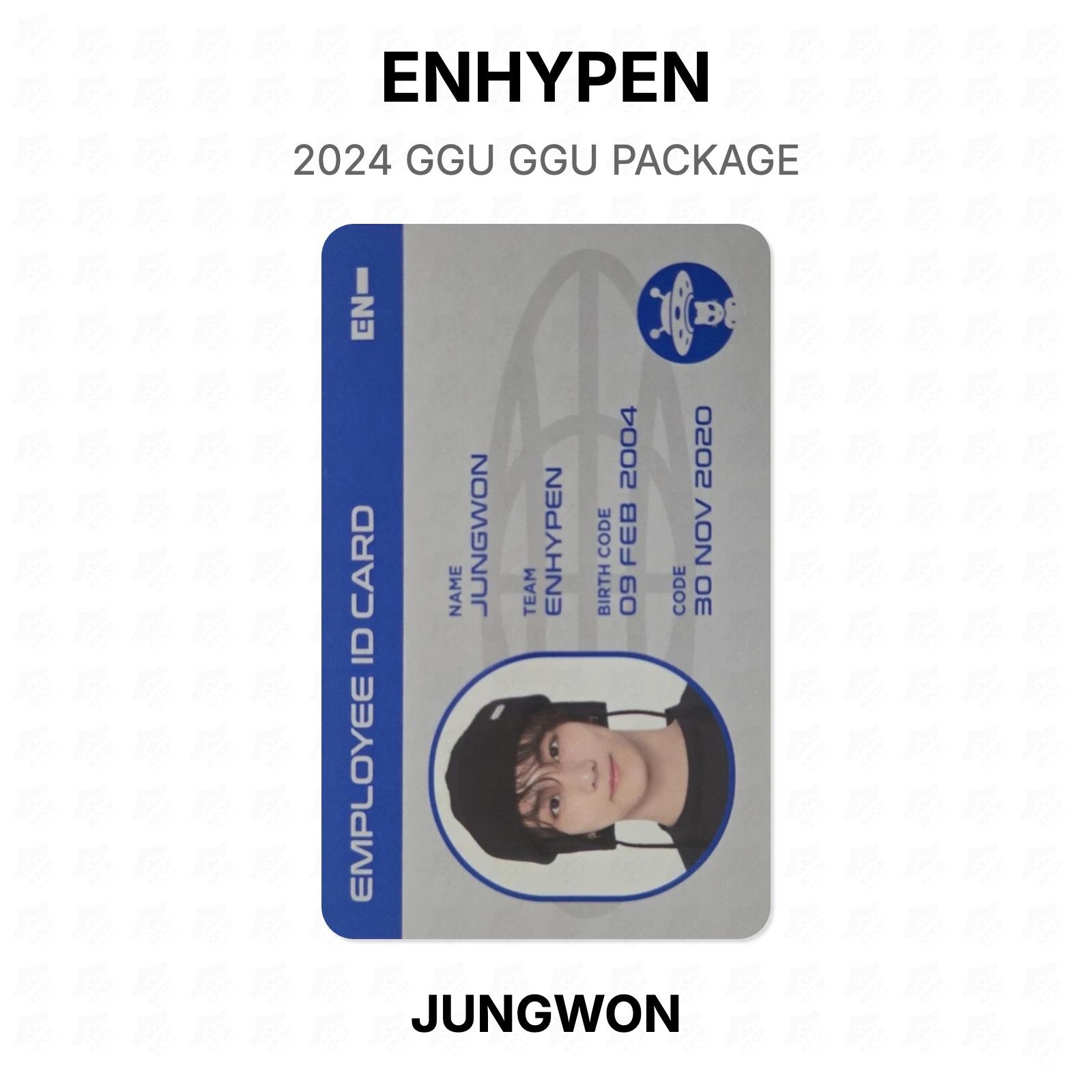 ENHYPEN 2024 GGU GGU PACKAGE Official Photocard JUNGWON 02