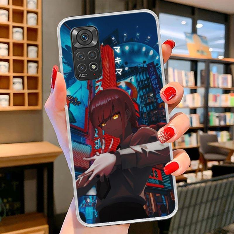 Kettensäge Makima Power Cover Handyhülle Für Xiaomi Redmi Note 15 14 13 12 11 10 Pro Plus 14S 12S 11S 11T 11E 10S Weiche Hüllen Schale