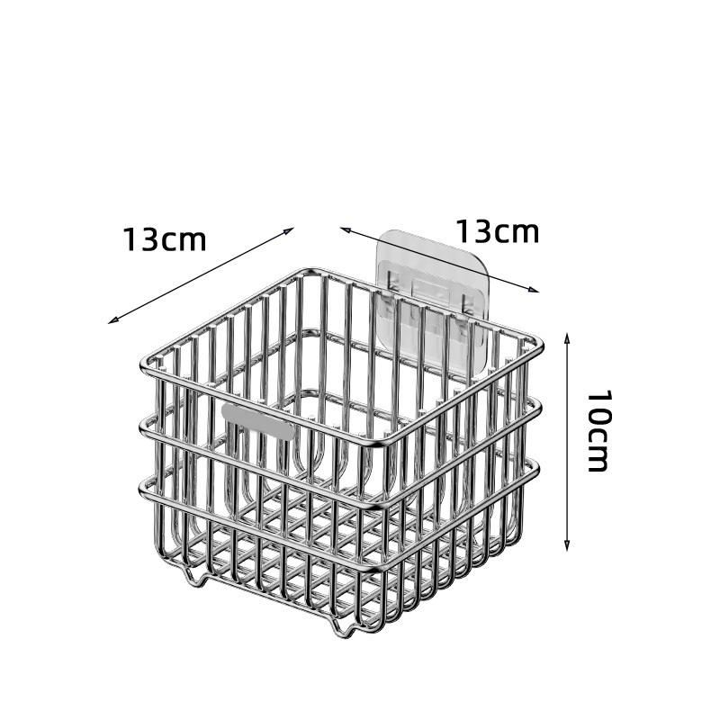 Onion Ginger Garlic Kitchen Shelf Wall Hanging Condiments Spice Vegetable Fruit Storage Rack Wall Drain Basket Punch-Free