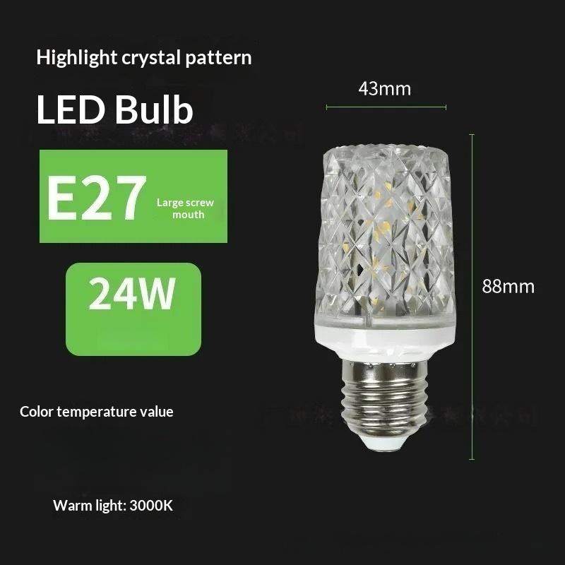 1 szt. 14W 18W 24W 50W Dekoracyjna Lampa Sufitowa Oświetlenie Salonu E14 E27 LED Żarówka Kukurydziana Mała Ciepła Zamiennik Lampy Halogenowej Dekoracja Domu