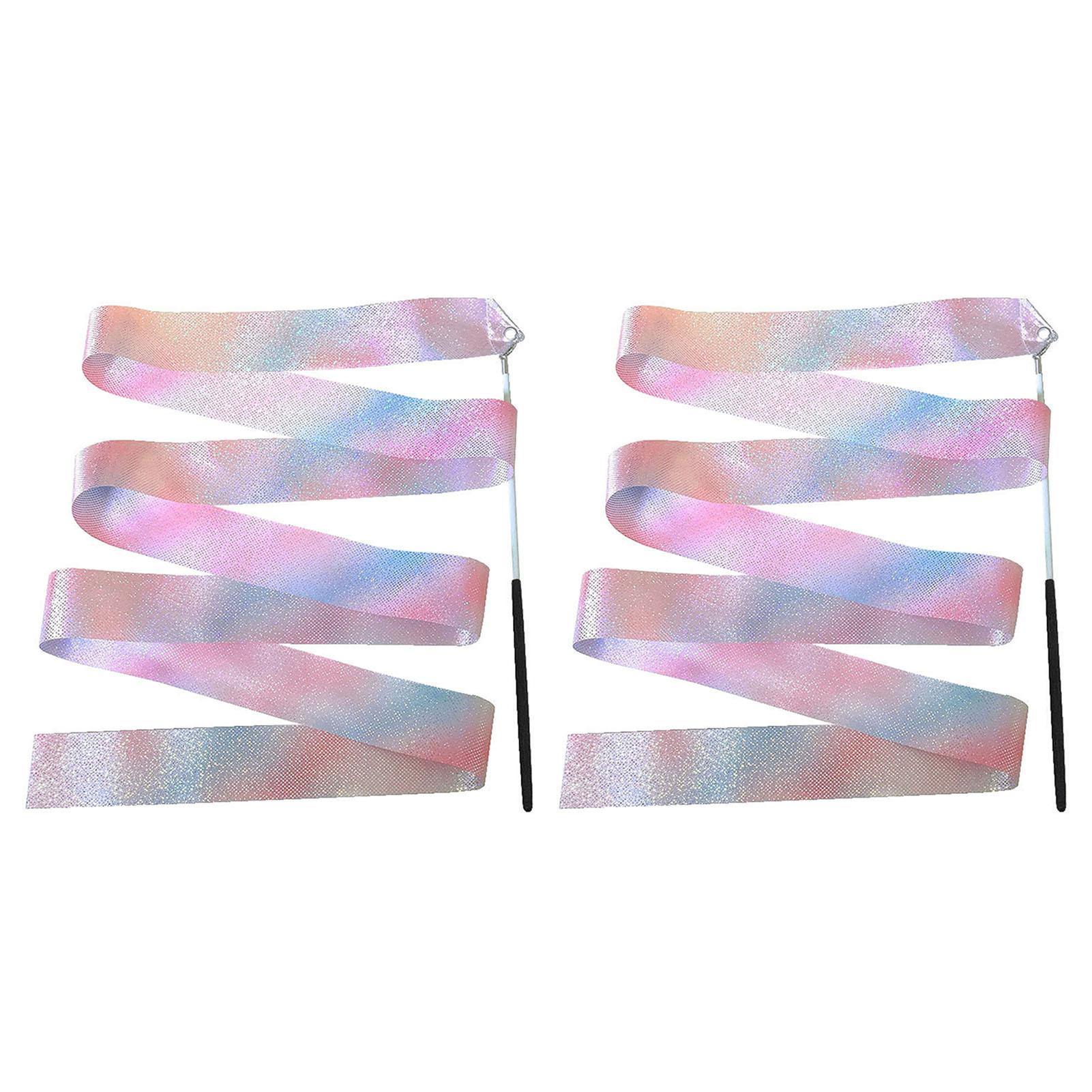 

2 шт., длинная лента премиум-класса, многофункциональные растяжки для гимнастики, художественные танцевальные растяжки, детские игрушки 4m чёрный