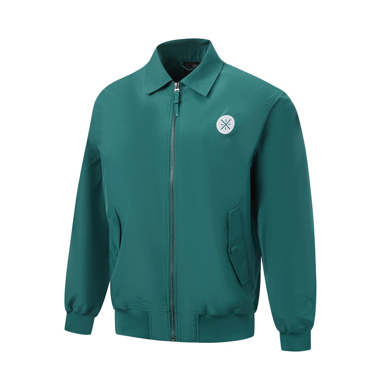 Li-Ning Wade Series Back Zipper Polo Casual Versatile Jacket Men jackets AFDW007-4 L
