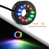 1Pcs Diy Accessories 12V Underwater 12-Led Light Ring For Pumps Submersible Fountain Pond Garden Waterproof Led Lamp Craft