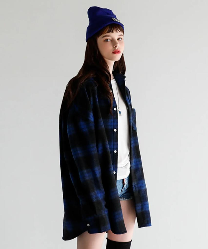 AVANDRESS Unisex Flex Check Shirt Black