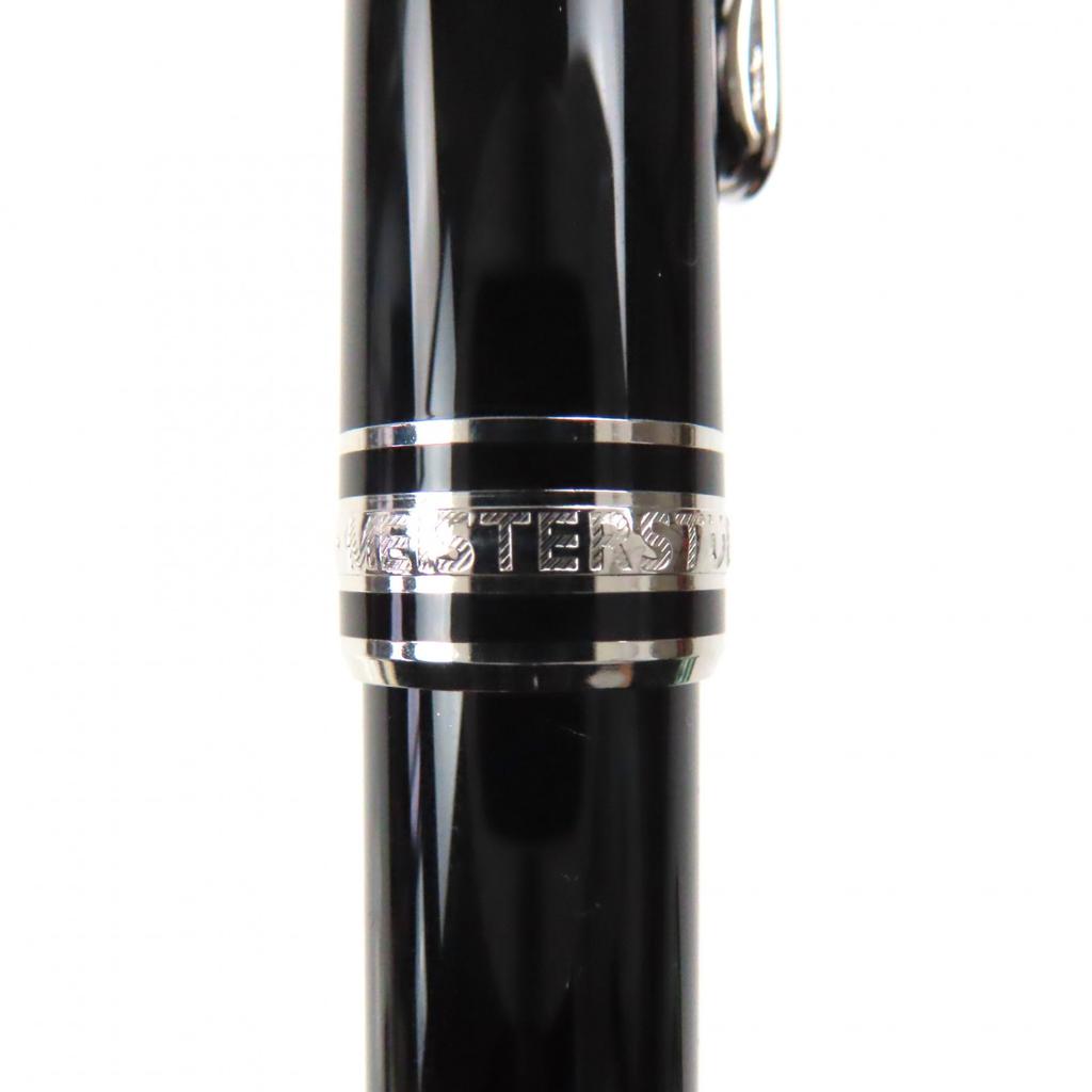 Excellent MONTBLANC Ballpoint Pen Meisterstck Classic Pix Black Silver Mens Used