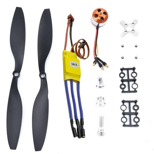 Buerjia RC 2212 1000KV Brushless Motor + 30A ESC Electric Speed ??Controller + 1045 Propeller Kit for RC Multicopter Quadcopter Set