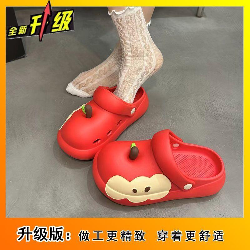 Cave shoes women wear versatile non-slip high-value fashion and leisure popular bag head cool slippers 2025 summer new