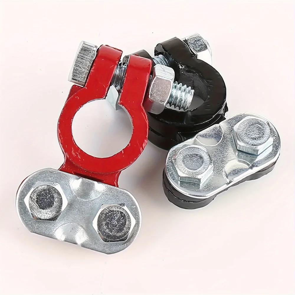 Car Battery Terminal 12V 24V Clamp Pile Head Connector Pole Post Heavy-duty Clamp Clip Terminal Pile Head for Auto Boat Truck