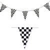 Bunting Flags Pennant Flag 30cm X 40cm Black White
