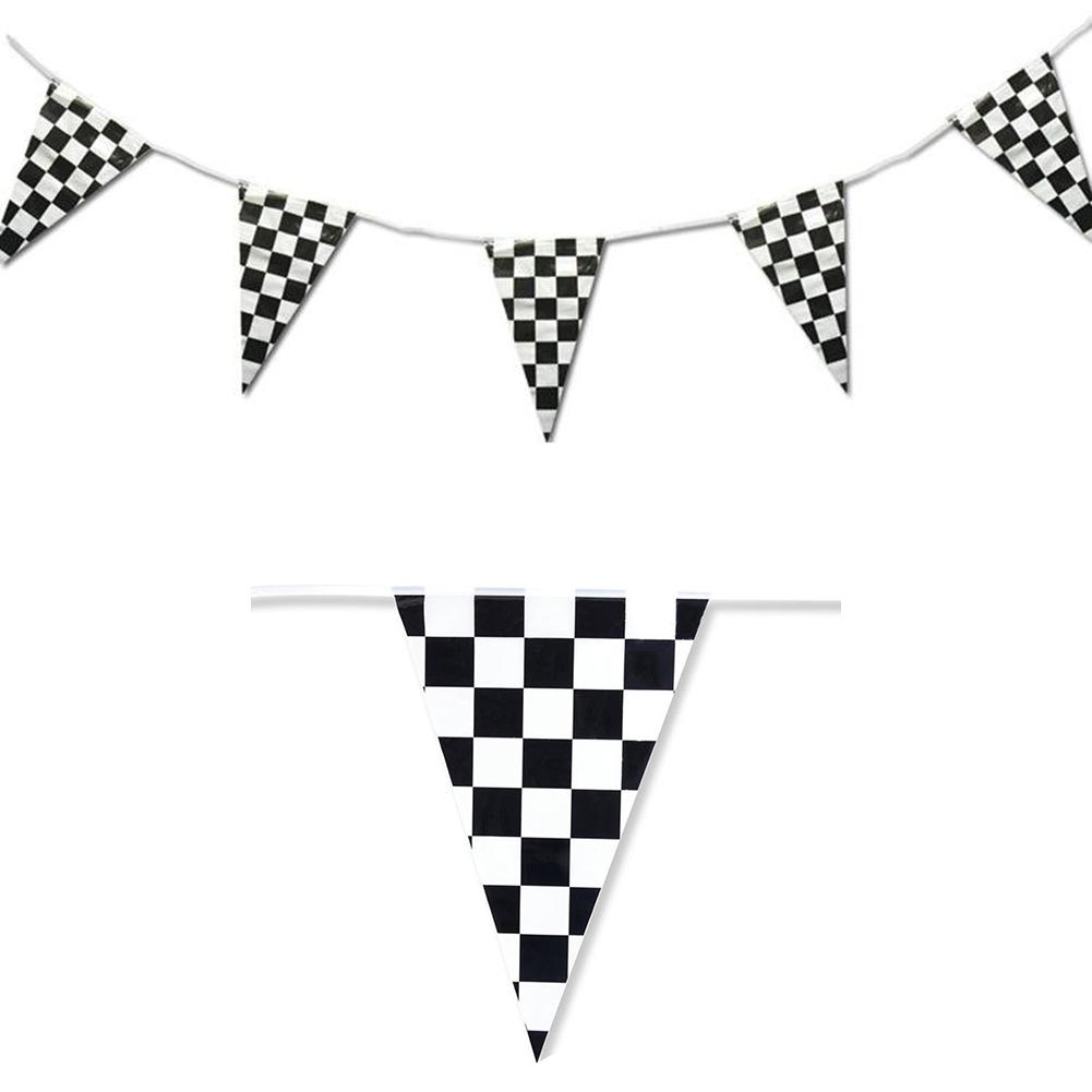 Bunting Flags Pennant Flag 30cm X 40cm Black White