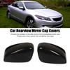 1 Pair Car Rearview Mirror Cover Trim Glossy Black Side Door Wing Mirror Cap Replacement For Honda Accord 2008‑2012