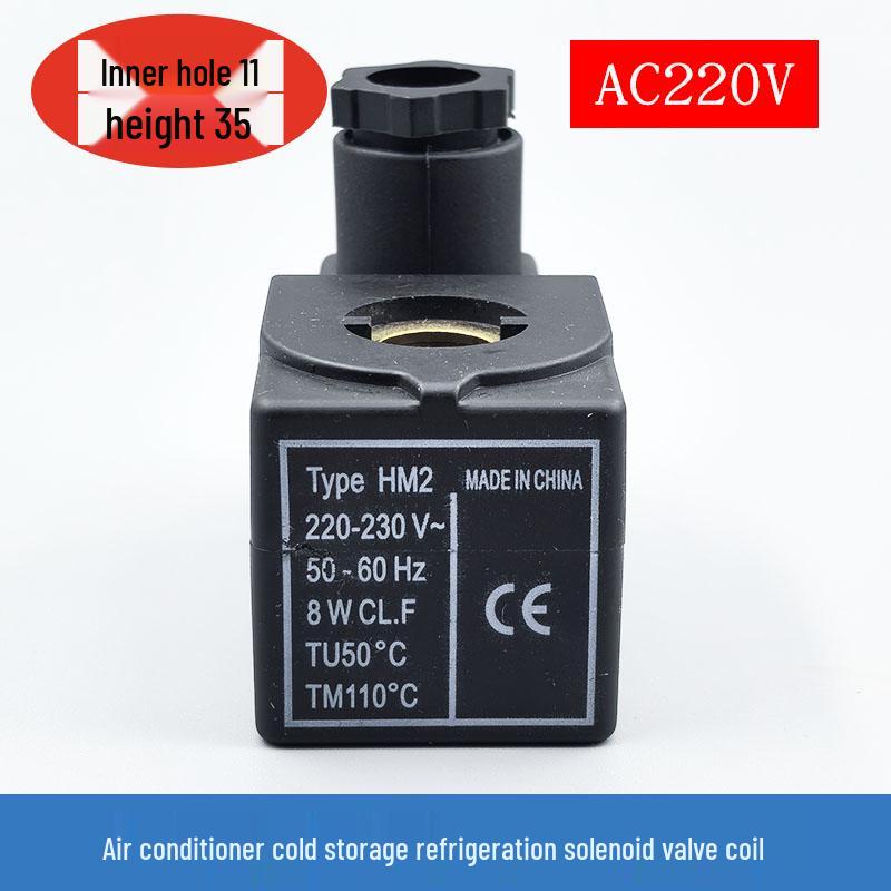 HM2 Castel Solenoid Valve Coil, Cold Storage AC Unit Control Valve, AC220V/DC24V