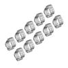 10pcs Zinc Plated Iron Galvanized Two Ear Hose Clamp 5‑23mm for Fule Petrol Pipe Tube