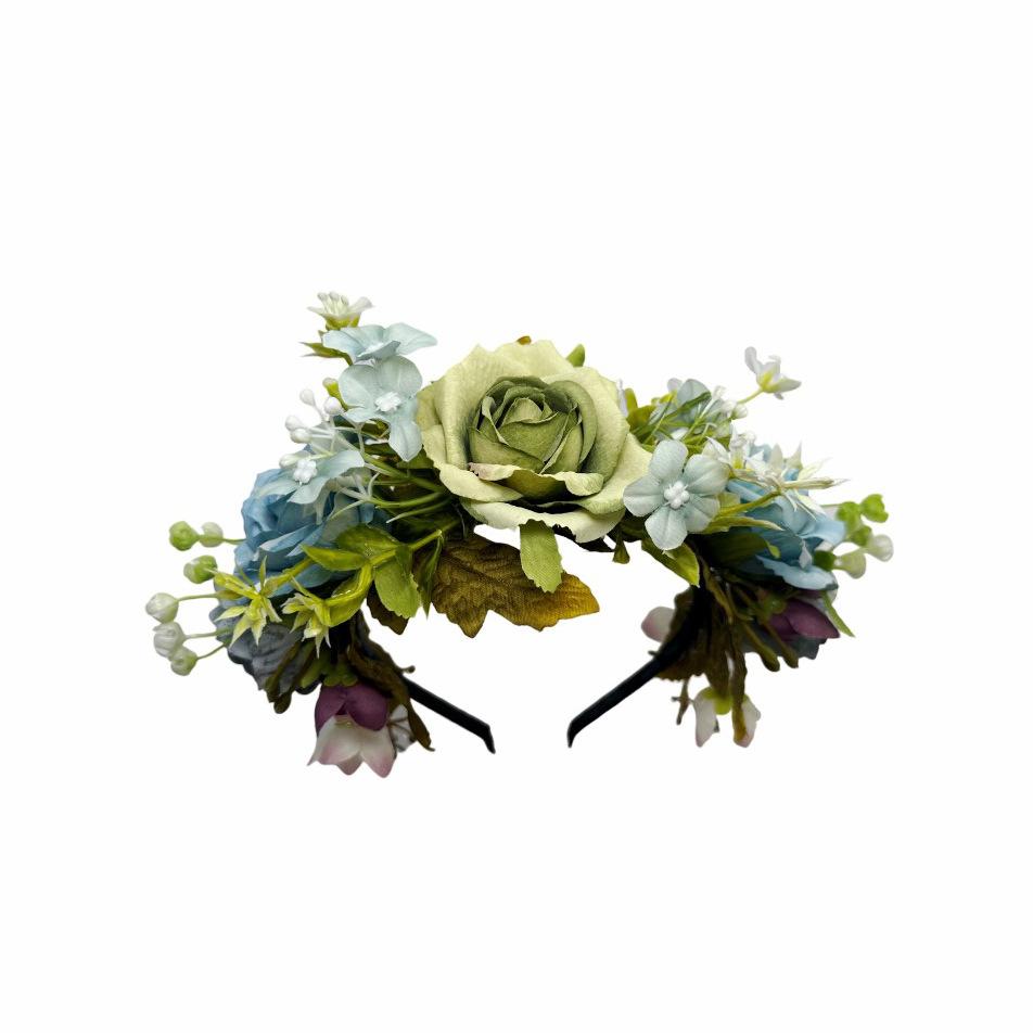 New simulation rose headband Mori bridal party hair accessories photo vacation wedding photo headgear women